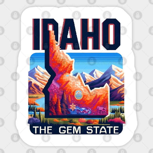 Idaho Lover Sticker by Americansports